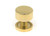 From The Anvil Judd Cabinet Knob with Round Backplate - Unlacquered Polished Brass
