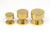 From The Anvil Judd Cabinet Knob with Round Backplate - Unlacquered Polished Brass