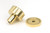 From The Anvil Judd Cabinet Knob with Round Backplate - Unlacquered Polished Brass