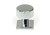 From The Anvil Judd Cabinet Knob with Square Backplate - Chrome