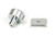 From The Anvil Judd Cabinet Knob with Square Backplate - Chrome