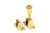 From The Anvil Brompton Brighton Sash Window Fastener - 55 x 21mm - Unlacquered Polished Brass