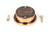 From The Anvil Round Sliding Door Edge Pull - 34mm - Polished Bronze