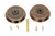 From The Anvil Plain Round Cavity Sliding Door Handle - Privacy Set - Polished Bronze