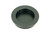 From The Anvil Plain Round Sliding Door Flush Pull - Matte Black