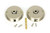 From The Anvil Plain Round Cavity Sliding Door Handle - Privacy Set - Polished Nickel