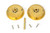 From The Anvil Plain Round Cavity Sliding Door Handle - Privacy Set - Unlacquered Polished Brass