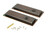 From The Anvil Art Deco Cavity Sliding Door Handle - Privacy Set - Polished Bronze