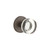Viaggio Circolo Crystal Door Knob - Circolo Rosette - 64mm - Titanium Grey