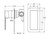 Fienza Tono Wall Mixer - Rectangle Plate - Brushed Nickel