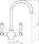 Turner Hastings Ludlow Kitchen Mixer Tap - White Porcelain Levers - Swivel Spout - Brushed Nickel
