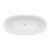 Fienza Sasso Free Standing Bath with Overflow - Matte White