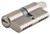 Tradco/Iver Euro Cylinder (C4) - Dual Function - 5 Pin/65mm - Rumbled Nickel