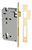 Iver Euro 85 Mortice Lock - 60mm Backset - Brushed Gold PVD