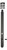 Iver Locking Flush Bolt - 400 x 28mm - Matte Black