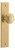 Iver Paddington Door Knob - Chamfered Plate - 240 x 50mm - Brushed Brass