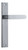 Iver Bronte Lever Door Handle - Rectangular Plate - 240 x 38mm - Brushed Chrome