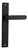 Iver Bronte Lever Door Handle - Rectangular Plate - 240 x 38mm - Matte Black
