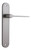 Iver Como Lever Door Handle - Oval Plate - 240 x 40mm - Satin Nickel