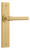 Iver Helsinki Lever Door Handle - Chamfered Plate - 240 x 50mm - Brushed Brass