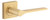 Iver Como Lever Door Handle - Square Rosette - 52 x 52mm - Brushed Brass