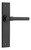 Iver Helsinki Lever Door Handle - Chamfered Plate - 240 x 50mm - Matte Black