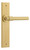 Iver Helsinki Lever Door Handle - Chamfered Plate - 240 x 50mm - Brushed Gold PVD