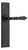 Iver Sarlat Lever Door Handle - Chamfered Plate - 240 x 50mm - Matte Black