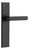 Iver Osaka Lever Door Handle - Chamfered Plate - 240 x 50mm - Matte Black