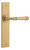 Iver Verona Lever Door Handle - Chamfered Plate - 240 x 50mm - Brushed Brass