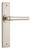 Iver Helsinki Lever Door Handle - Chamfered Plate - 240 x 50mm - Satin Nickel