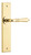 Iver Sarlat Lever Door Handle - Chamfered Plate - 240 x 50mm - Polished Brass