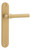 Iver Helsinki Lever Door Handle - Oval Plate - 240 x 40mm - Brushed Gold PVD