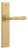 Iver Sarlat Lever Door Handle - Chamfered Plate - 240 x 50mm - Brushed Brass