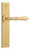 Iver Sarlat Lever Door Handle - Chamfered Plate - 240 x 50mm - Brushed Gold PVD