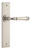 Iver Verona Lever Door Handle - Chamfered Plate - 240 x 50mm - Satin Nickel