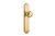 Iver Cambridge Door Knob - Shouldered Plate - 250 x 48mm - Brushed Brass