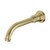 Phoenix Cromford Wall Mounted Bath or Basin Outlet - Fixed Spout - 181mm - Brushed Gold