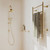 Phoenix Cromford Heated Towel Rail - 5 Bar - Brushed Gold
