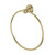 Phoenix Cromford Hand Towel Ring - 208mm - Brushed Gold