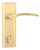 N2Lok Infinity Curva Lever Door Handle - Satin Brass