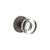 Viaggio Circolo Crystal Door Knob - Circolo Leather Rosette - 64mm - Titanium Grey