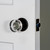 Viaggio Circolo Crystal Door Knob - Circolo Rosette - 64mm - Satin Black