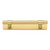 Iver Helsinki Cabinet Pull Handle with Backplate - Brushed Gold