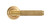 From The Anvil Brompton Art Deco Lever Door Handle - Round Rosette - 53mm - Unlacquered Polished Brass