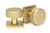 From The Anvil Brompton Square Mortice Door Knob - 63mm - Satin Brass