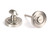 From The Anvil Brompton Art Deco Lever Door Handle - Round Rosette - 53mm - 316 Satin Stainless Steel