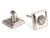 From The Anvil Brompton Square Mortice Door Knob - 63mm - 316 Satin Stainless Steel