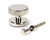 From The Anvil Brompton Art Deco Centre Door Knob - 90mm - Polished Nickel