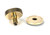 From The Anvil Brompton Plain Centre Door Knob - 90mm - Aged Brass